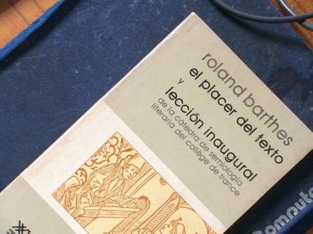 Portada El placer del texto Roland Barthes