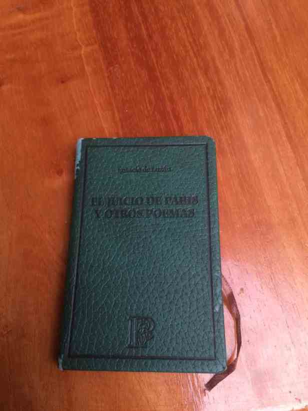 Portada del libro El Juicio de Páris y otros poemas de Ignacio de Luzán