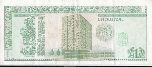 ilustrar la entrada Un quetzal (1). Banco de Guatemala, 1995.