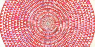 Manfred Kuttner, Kreis Mo. 1963. Tempera and fluorescent paint on linen